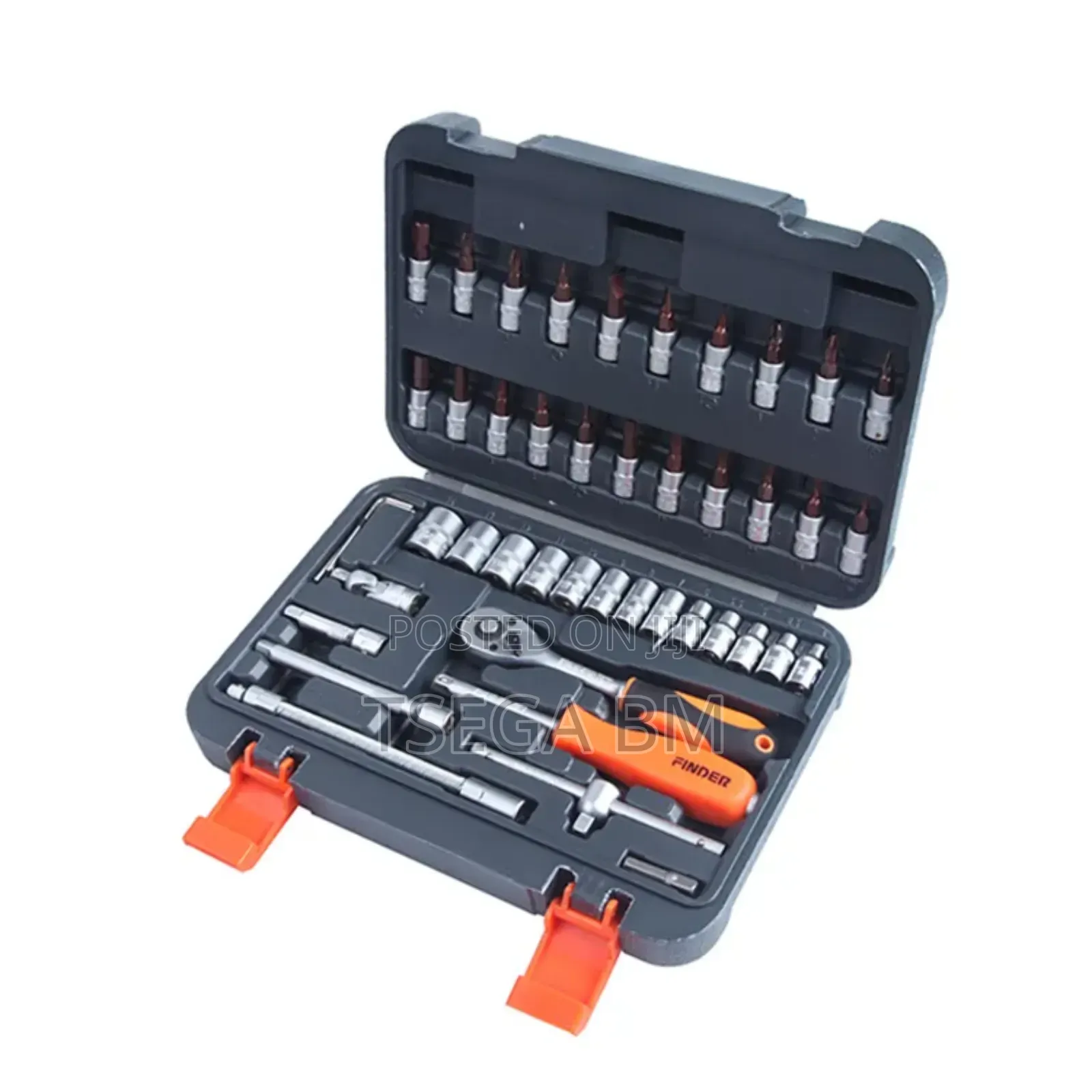 Finder 46 Piece 1/4 Dr. Socket Wrench Set