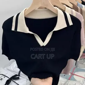 Short Sleeved Knitted Sweater