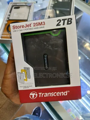 Transcend Storejet 2tb Portable Hard Drive. # Storage 2tb Hard Disk