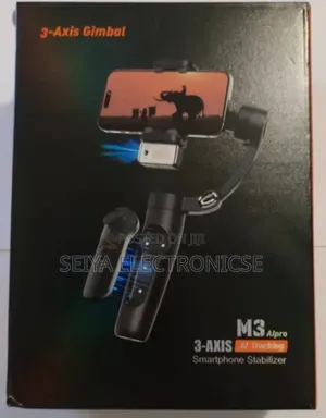 M3 Alpro 3-Axis Smartphone Gimbal Stabilizer. Ai Tracking