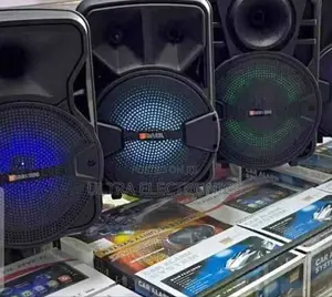 Speaker Portable Bluetooth Party Equipped With Led Lighting Effects.