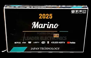 Marino Tv 43" Smart Android Tv Double Glass Tv Japan Technology