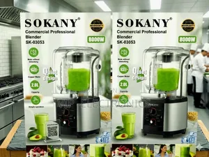 Sokany Commercial Profesional Blender 8000w Multi Function Juicer 2.L