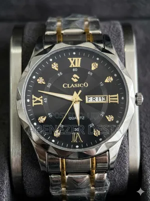 Clasico Brand Luxury Men's Quartz Watch, Featured With a Stainless