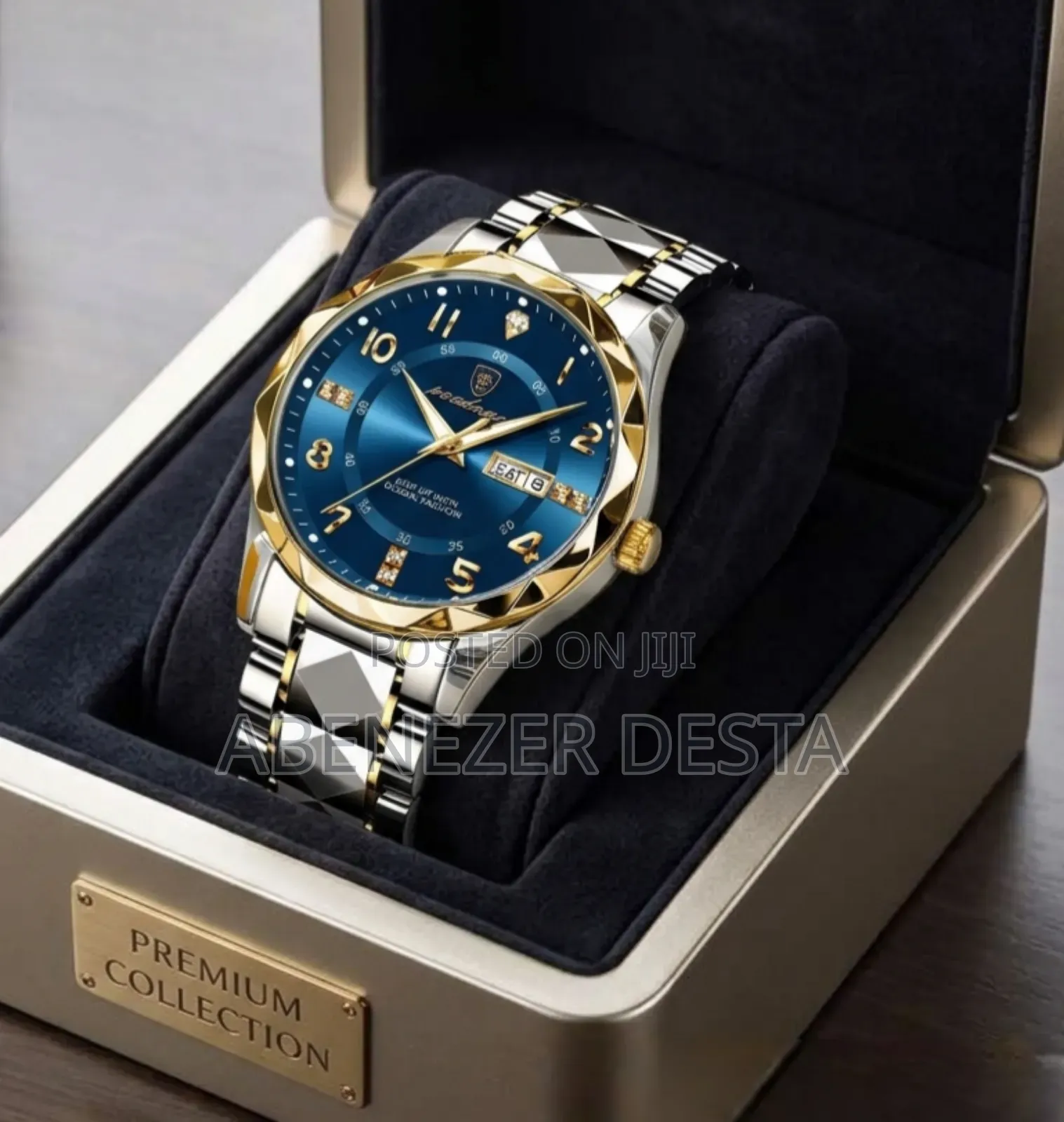 Poedagar Luxury Men's Quartz Watch Features a Stainless Steel Strap