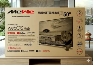 Mewe 50 Inch Tv Uhd Smart Tv Webos Hub Double Glass Slim Design