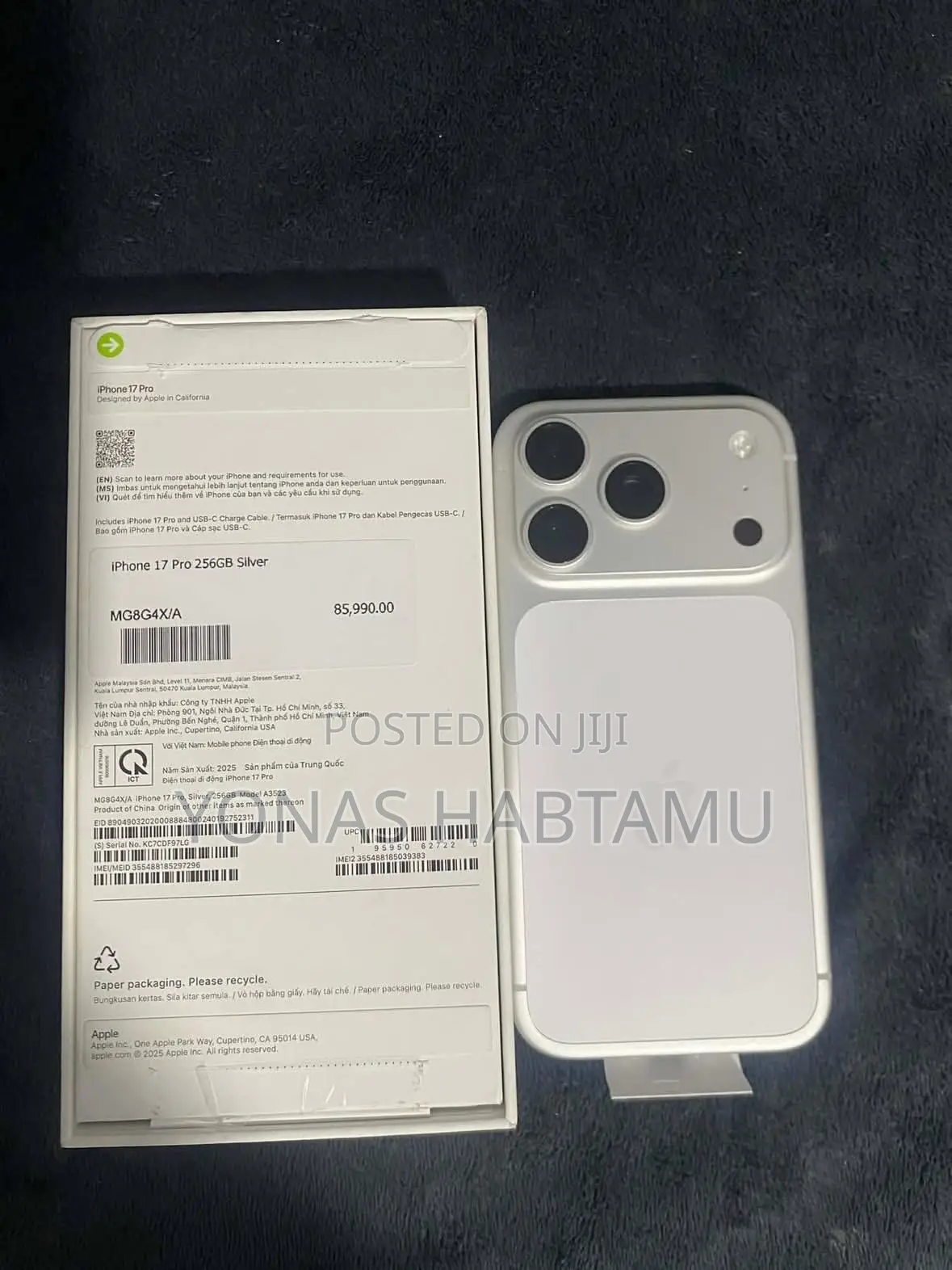 New Apple iPhone 17 Pro Max 256 GB White