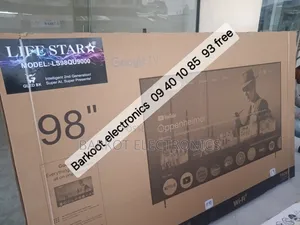 Life Star Smart Tv 98 Inch Andraid Framless 2026 Quality Brand New