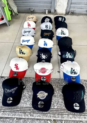 (Assorted American Baseball Caps)