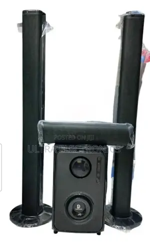 Home Theater Speaker System. It Features Bluetooth
