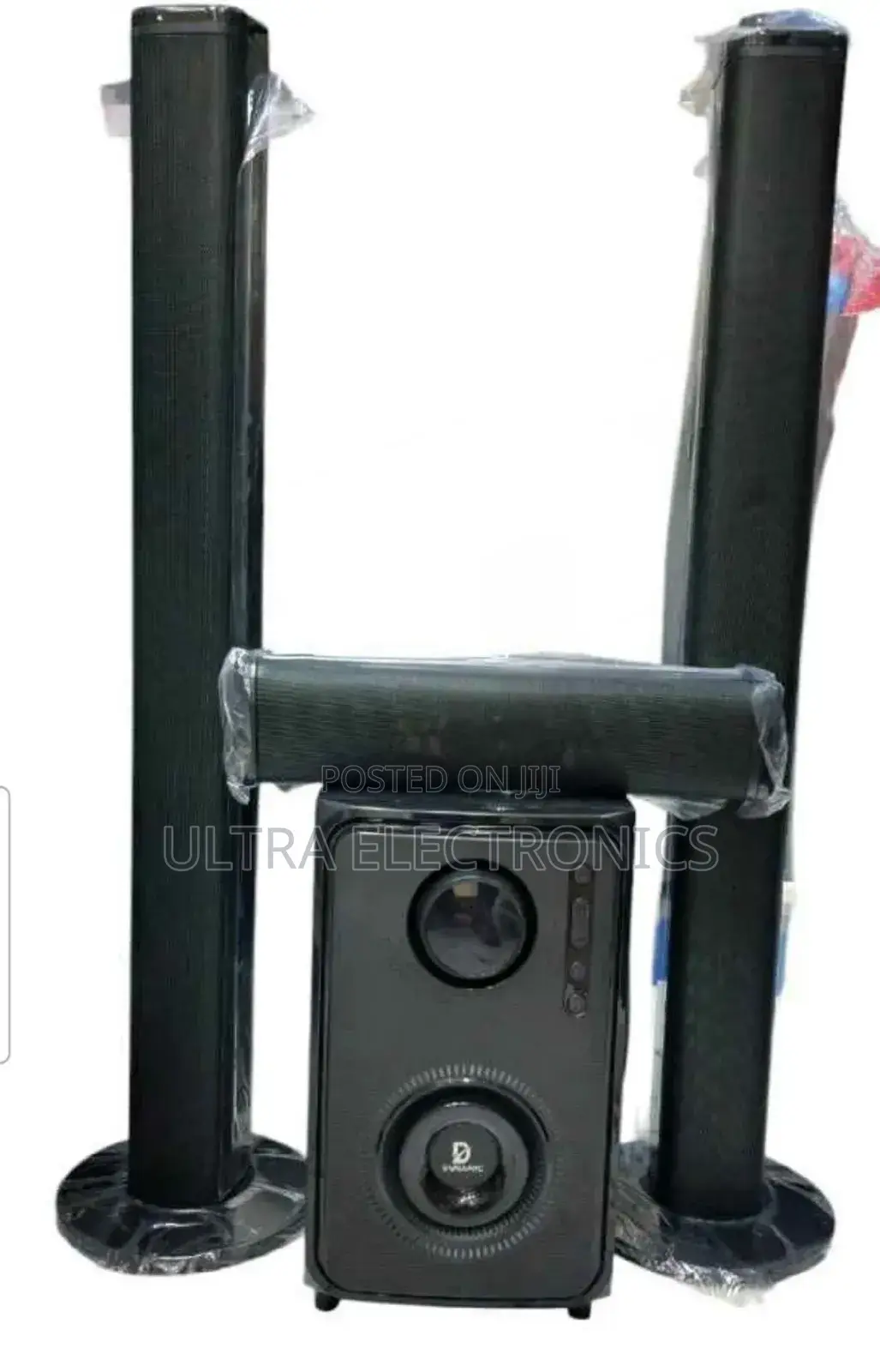 Home Theater Speaker System. It Features Bluetooth