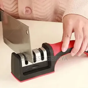 3 Stage Knife Sharpener ባለ 3 ደረጀ Stainless Steel ሞረድ
