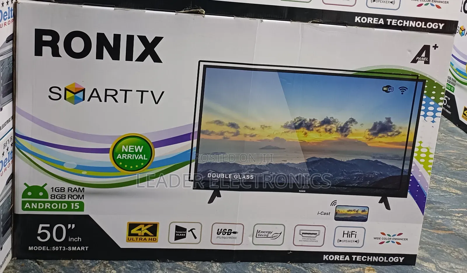 Ronix Tv 50" Smart Android Tv Android Version 15.0 Korea Technology