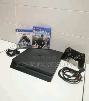 Iconic Playstation Ps4 Slim With Original Joystiks Full Accessories