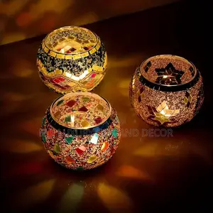 Mosaic Candle Holders(3 Pcs)