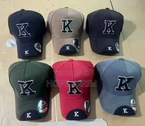 'K' and ' M' Letter Adjustable Baseball Caps