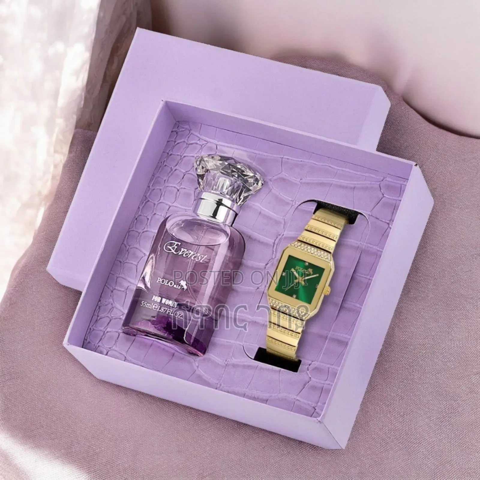 Original Polo Air Everest Gift Set - Gold Watch Purple Perfume