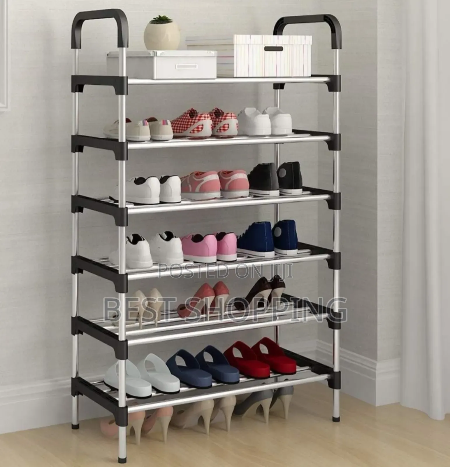 Stainless Steel Shoes Rack 6 Layer