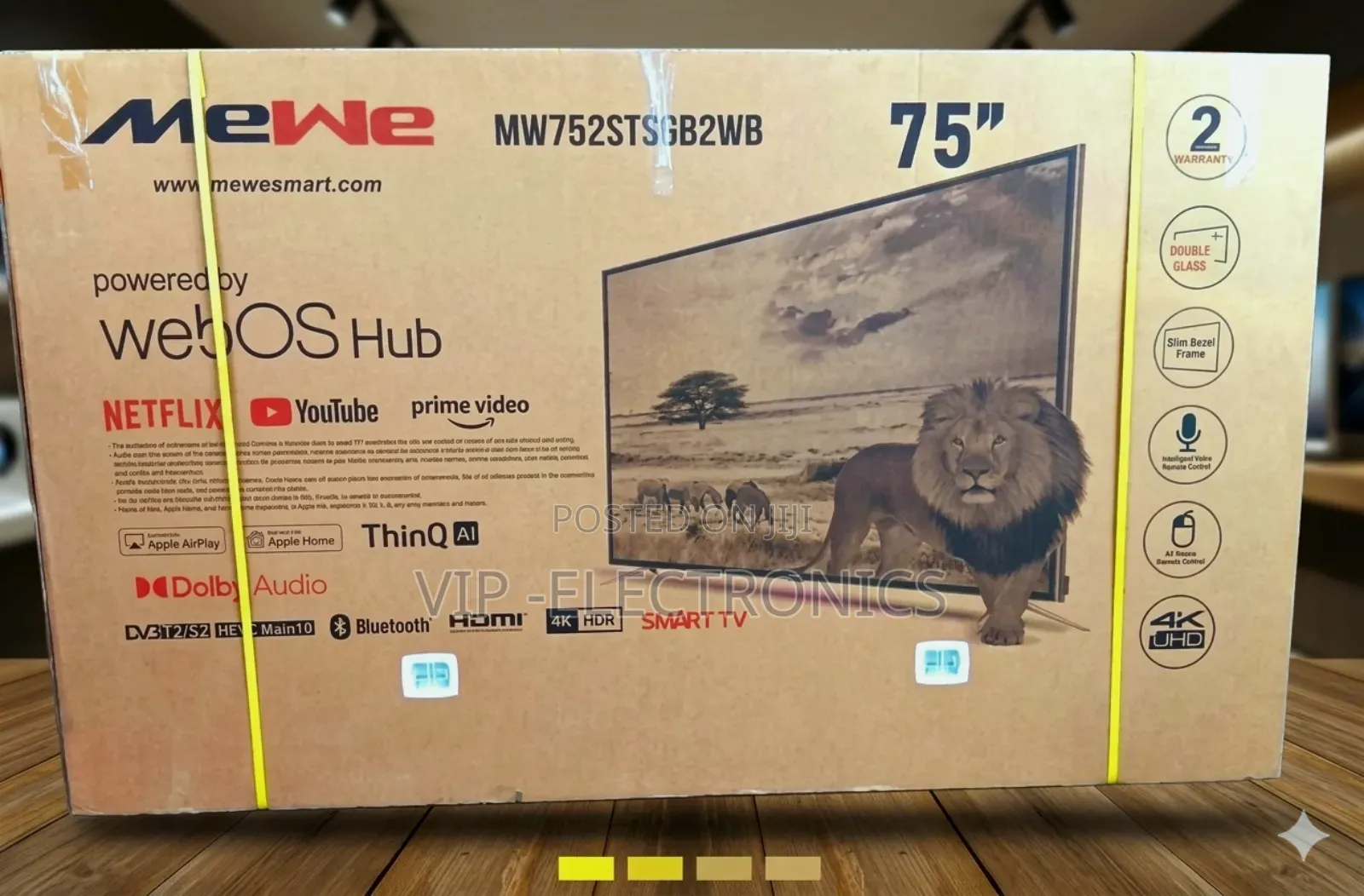 Mewe 75 Inch Tv Uhd Smart Tv Powered by Webos Hub Original Mewe