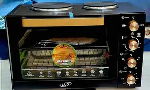 Lux Mini Oven With Two Hot Plates. Capacity: Typically Ranges