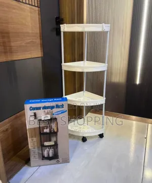 Corner Rack 4 Layer የመታጠቢያ ቤትዎን ወይም የማብሰያ ክፍልዎን በላቀ ሁኔታ መደርደሪያ 88 Cm