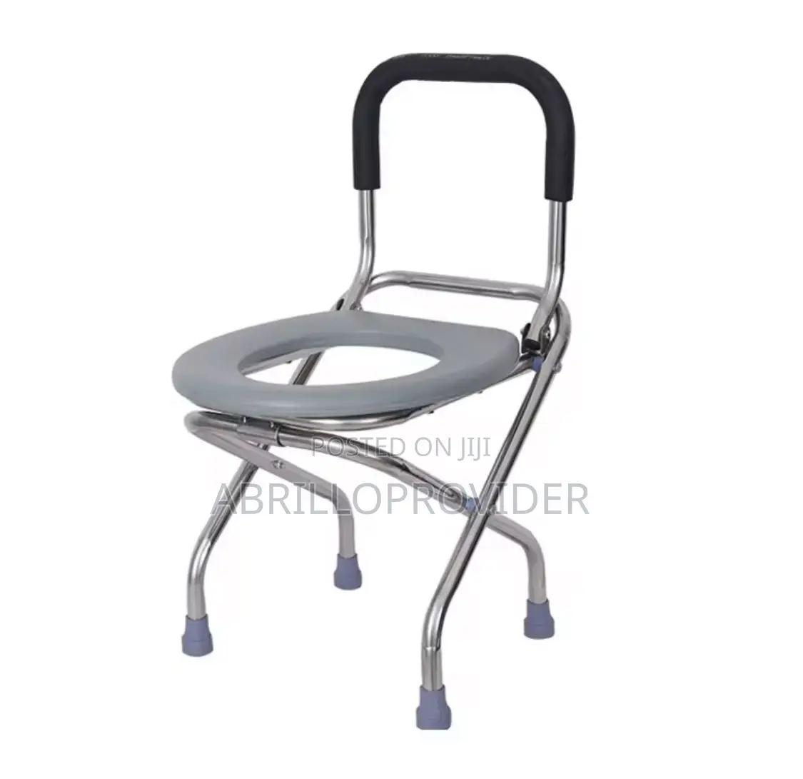 Home Bedside Bathroom Potty Shower Toilet Commode Chair for Elderly
