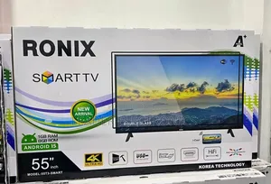 Ronix Tv 55" Smart Android Tv New Arrival Double Glass Tv