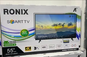 Ronix Tv 55" Smart Android Tv New Arrival Double Glass Tv