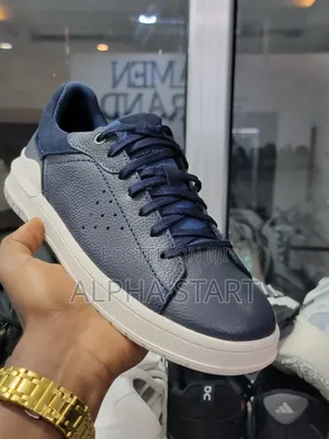 Clarks Vci Blue Black Color High Master Quality Lather Shoes for Man's