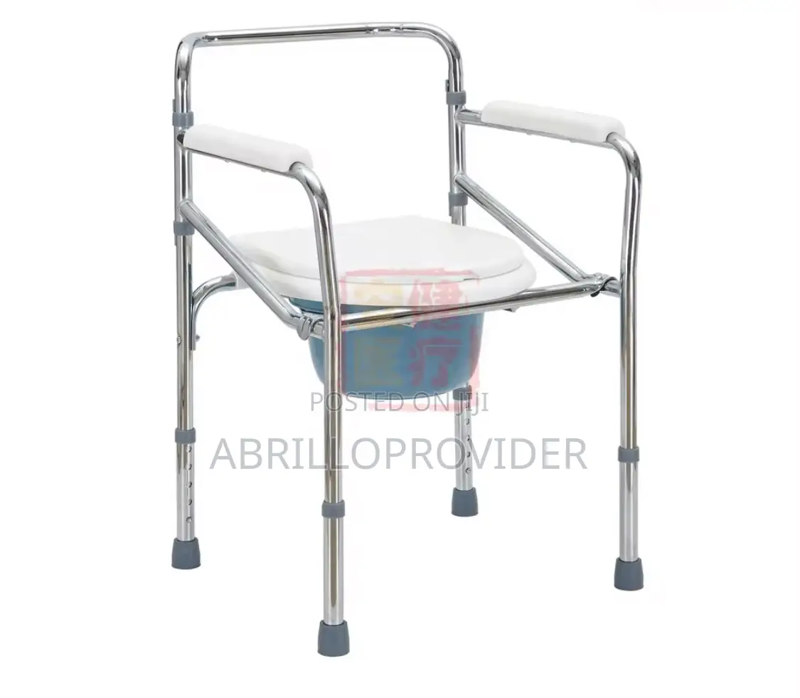 Commode Chair Customized Stainless Steel With Bedpan