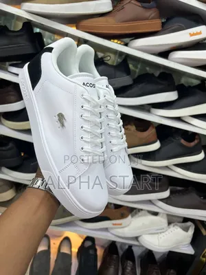 Lacoste White Color High Master Quality Shoes For Man's