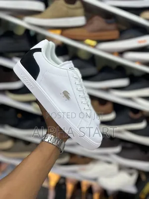 Lacoste White Color High Master Quality Shoes For Man's