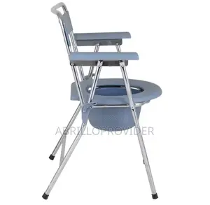 Toilet Chair Aluminum Alloy Shower Chair for Elderly Lower Body Mobili