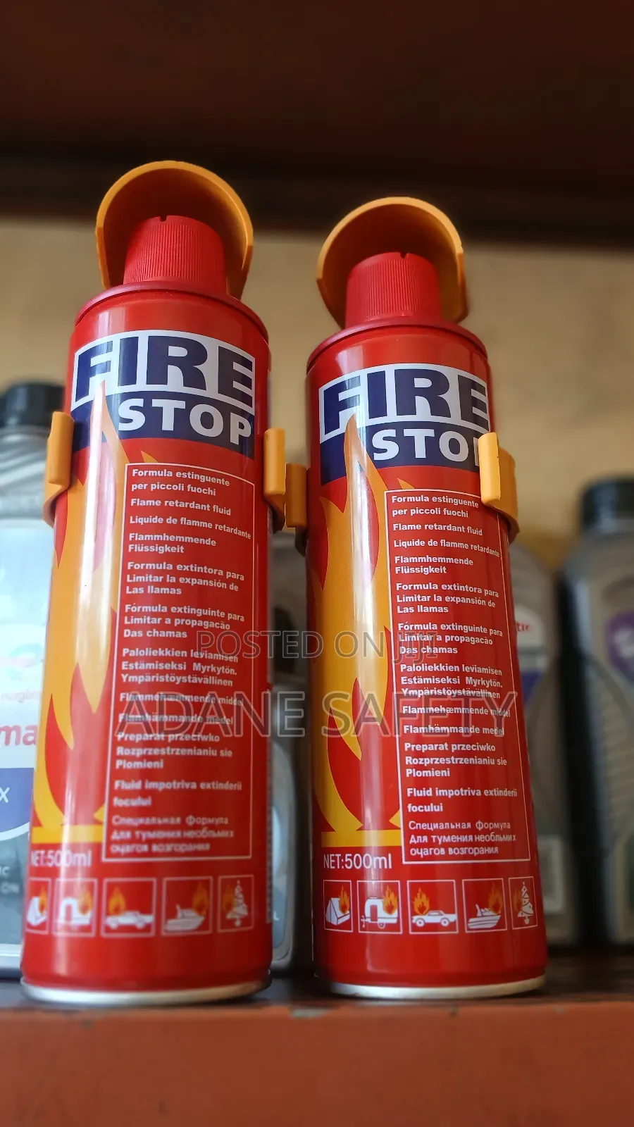 Fire Stop Fire Extinguisher ፋየር ስቶፕ እሳት ማጥፊያ是