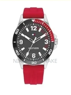Tommy Hilfiger Red Silicone Strap Watch