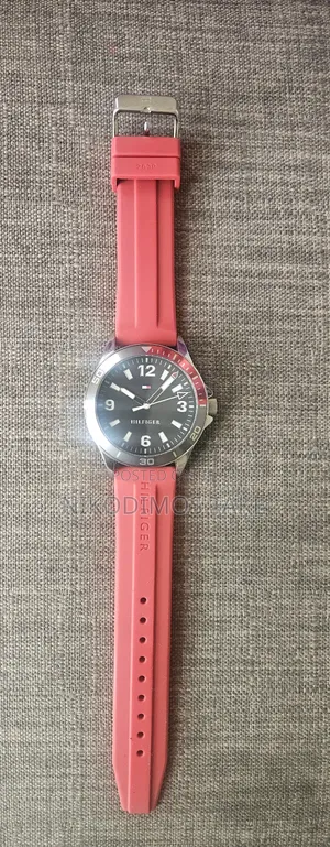 Tommy Hilfiger Red Silicone Strap Watch