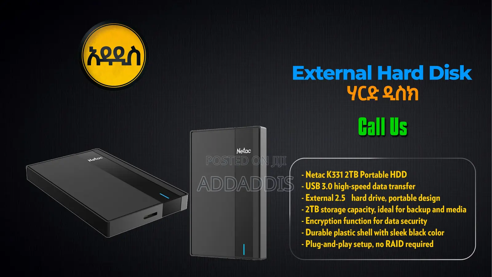 New Netac 2tb Portable HDD