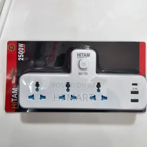 Top Quality Hitam 5in1 Power Socket