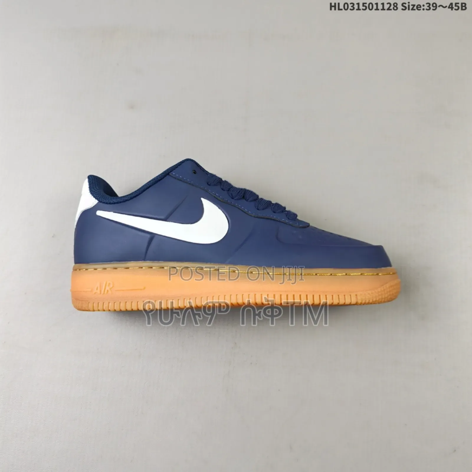 Nike Air Force 1 Low '07 Clay Work 'Navy Blue/Gum Sole' Men's Shoes