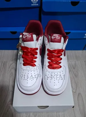 Nike Air Force 1 Low '07 'White/Team Red' Men's Shoes