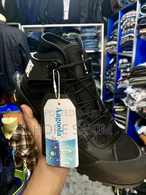 Aagoola Black High-Top Outdoor Boots