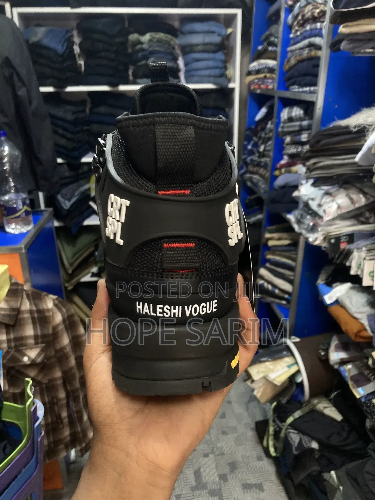 Aagoola Black High-Top Outdoor Boots