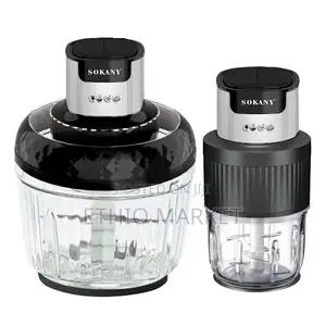 Sokany Glass Chopper 800w 2 Jugs (3l + 1/2l)
