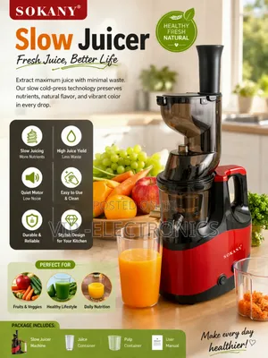 Sokany Slow Juicer Healthy Fresh Juice Maker