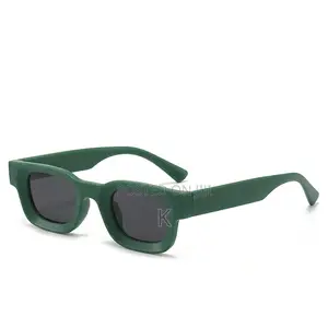 Modern Green Square Frame Sunglasse