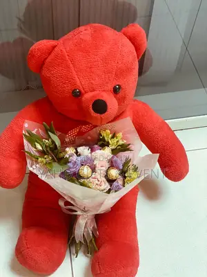 Birthday Toy Flower and Chocolate Gift