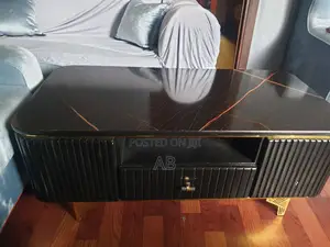 Modern Black Marble Center Table