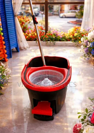 Premium Spin Mop Bucket Set 360 Rotation Easy Cleaning System