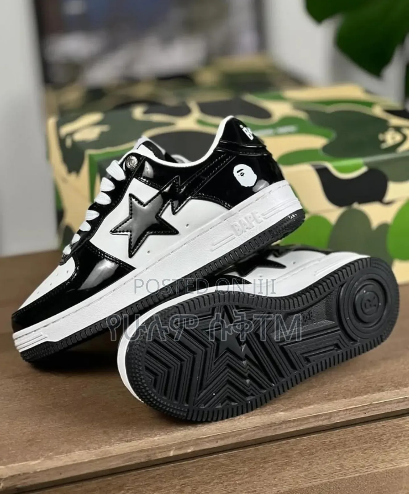 Bape Sta a Bathing Ape 'Black/White' Men's Shoes