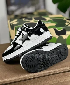 Bape Sta a Bathing Ape 'Black/White' Men's Shoes